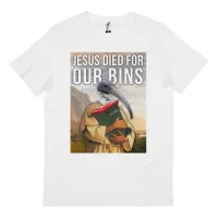 BIRD JESUS WHITE TEE