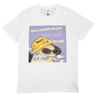 TOO COOL TO BE SAD WHITE TEE