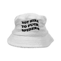 SPIDERS WHITE TERRY TOWEL BUCKET HAT