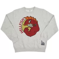 HELLFISH WHITE MARLE CREW