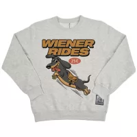 WIENER RIDES WHITE MARLE CREW