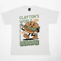 OFF WHITE CLAYTON'S BURGAH CO T-SHIRT