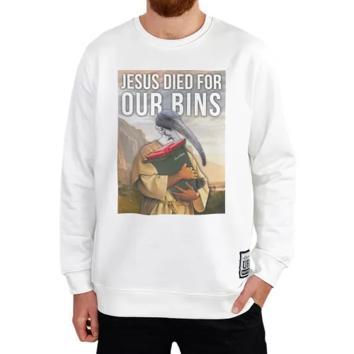 BIRD JESUS WHITE CREW