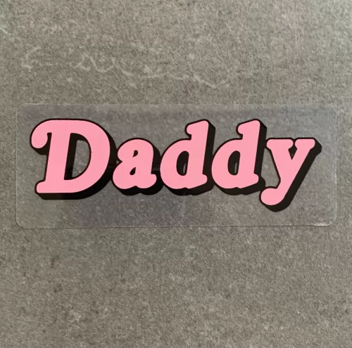 DADDY DIE CUT STICKER