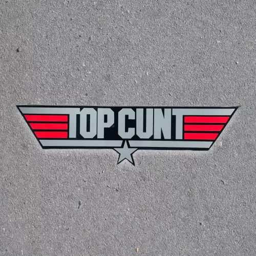 TOPCUNT DIE CUT STICKER