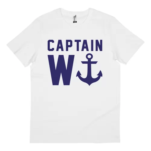 CAPTAIN W WHITE TEE