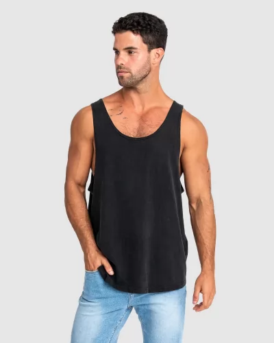 CLASSIC STONE BLACK SINGLET