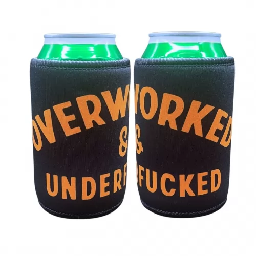 OVERWORKED STUBBY HOLDER