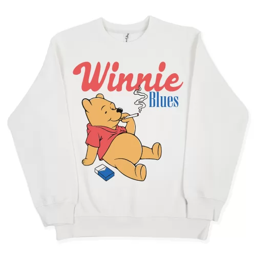 WINNIE BLUES WHITE CREW