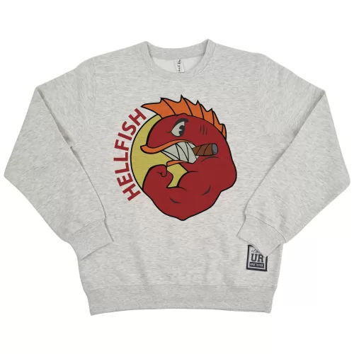 HELLFISH WHITE MARLE CREW