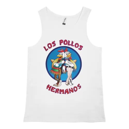 LOS POLLOS WHITE SINGLET