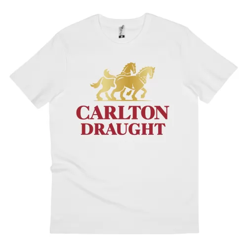 CARLTON DRAUGHT WHITE TEE