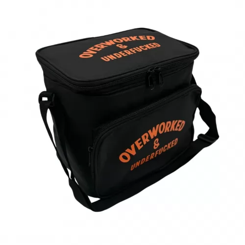 OVERWORKED COOLER BAG BLACK